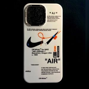 White “OFF-WHITE” iPhone 14 Pro Max Phone Case